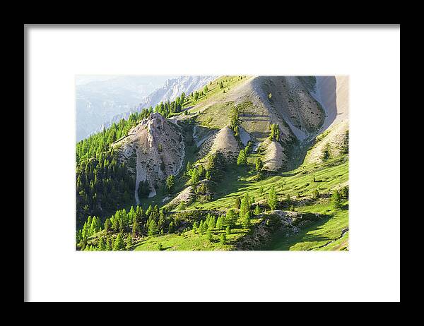 Mountain Landscape Framed Print featuring the photograph End of afternoon in French Alps by Paul MAURICE