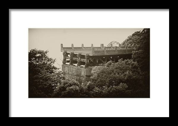 Structure Framed Print featuring the photograph End of Road by Amarildo Correa