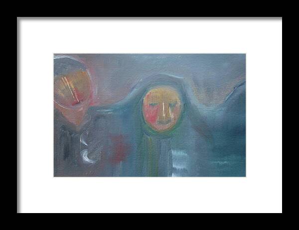 Mourning Framed Print featuring the painting Endless Sorrow by Susan Esbensen