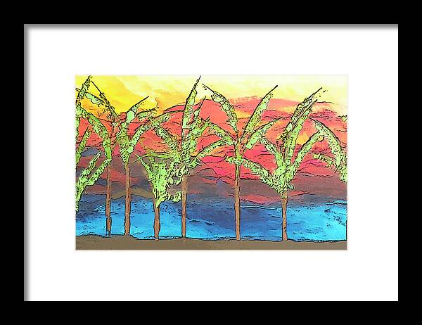 Beach Framed Print featuring the painting Endless Summers by Linda Bailey