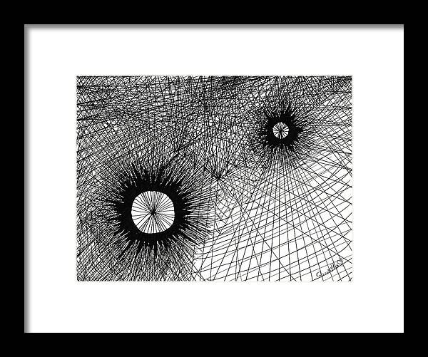 Energy Framed Print featuring the drawing Energy by Quwatha Valentine