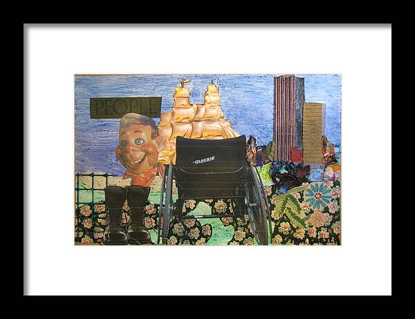 Army Framed Print featuring the mixed media Enjoying The View by Mark Lubich
