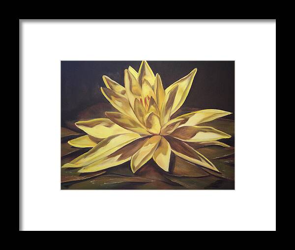 Lotus Flower Framed Print featuring the painting Enlightenment by Sandi Snead