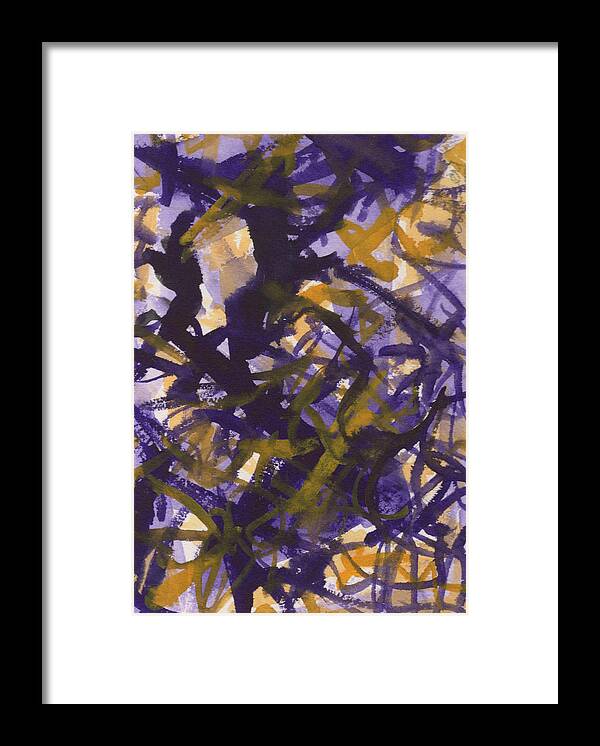Watercolor Framed Print featuring the painting Entanglements by Marcy Brennan