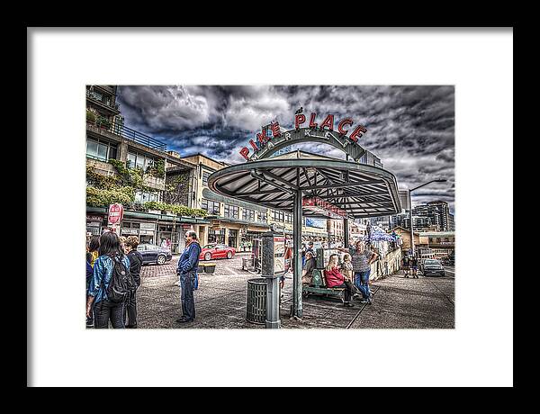 Pike Place Framed Print featuring the photograph Entering Pike Place by Spencer McDonald