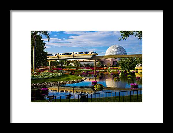 Epcot Framed Print featuring the photograph Epcot - Disney World by Michael Tesar