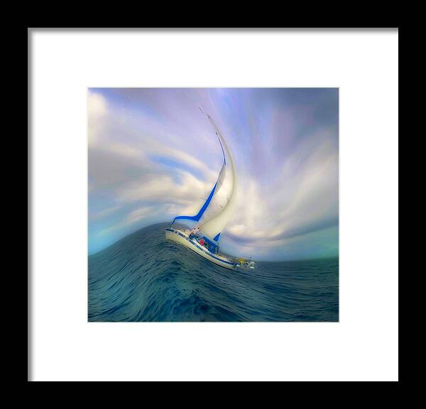 Sea Framed Print featuring the photograph Epic Voyage by Abbie Loyd Kern
