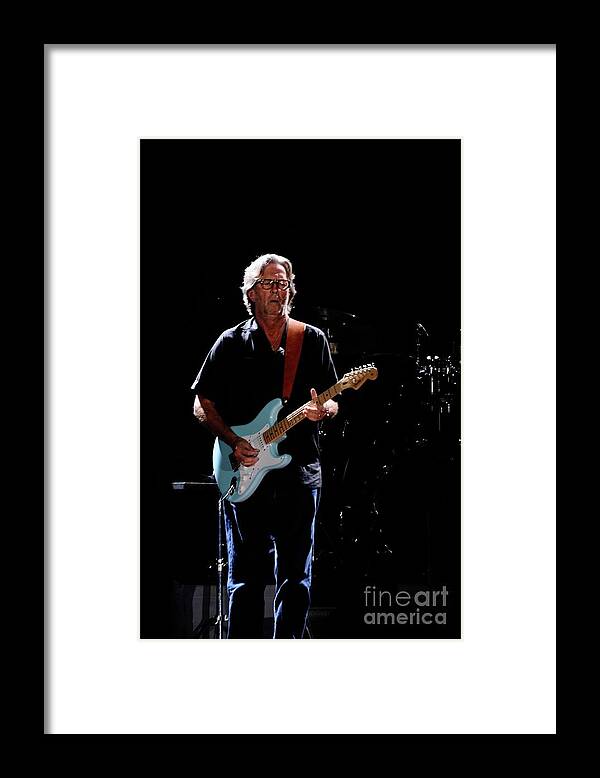 Eric Clapton Photographed By Phill Potter Framed Print featuring the photograph Eric Clapton by Jenny Potter