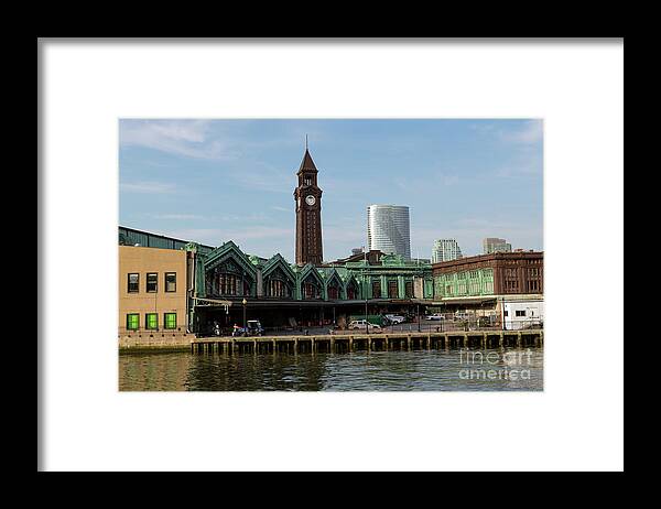 Erie Lackawanna Framed Print featuring the photograph Erie Lackawanna Tain and Ferry Station Built 1907 by Sam Rino