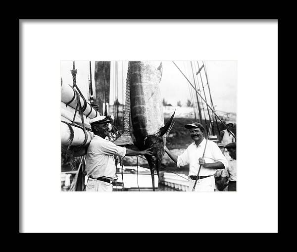 2008-2 Framed Print featuring the photograph Ernest Hemingway 1899-1961, Posed by Everett
