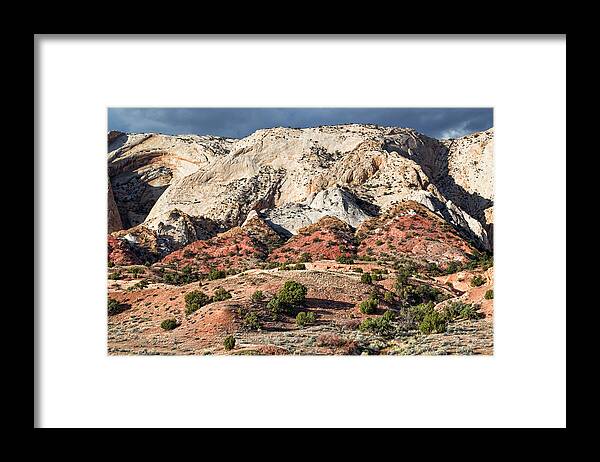 Waterpocket Fold Framed Print featuring the photograph Eroded Monocline by Kathleen Bishop