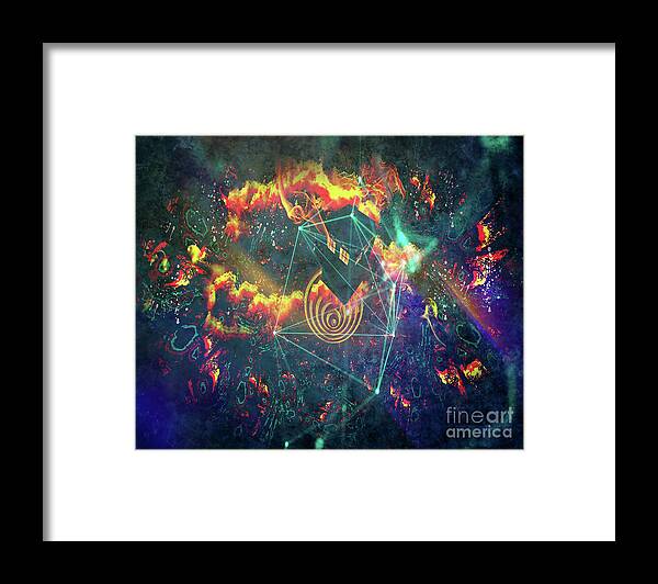 Doctor Who Framed Print featuring the digital art Escaping The Vortex by Digital Art Cafe