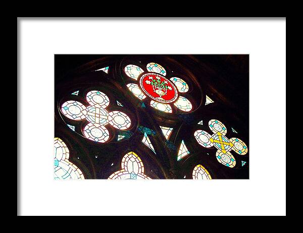 Stained Glass Framed Print featuring the photograph Eternal Petals by HweeYen Ong