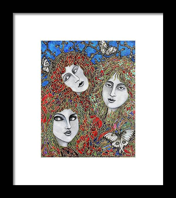 Original Art Framed Print featuring the painting Eternal Summer by Rae Chichilnitsky