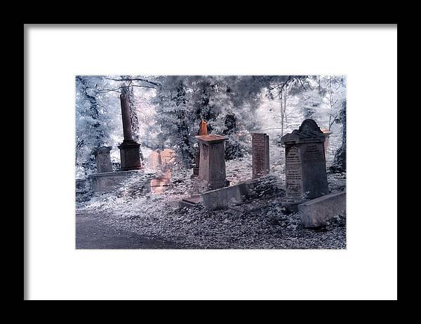 Abney Park Framed Print featuring the photograph Ethereal walk by Helga Novelli