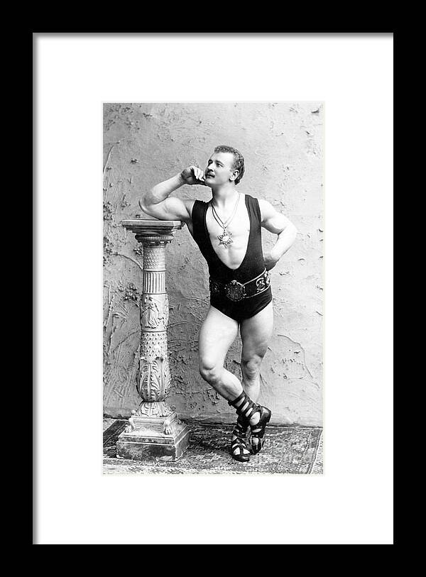 Erotica Framed Print featuring the photograph Eugen Sandow, Father Of Modern by Science Source
