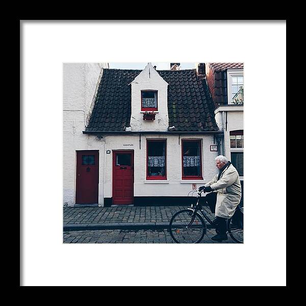 Brugge Framed Print featuring the photograph Europe ☺️ // #brugge #vscocam by Katya Jackson
