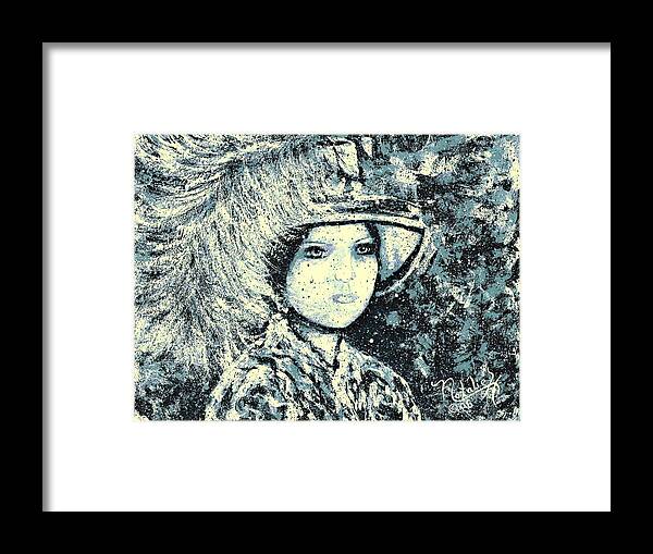 Woman Framed Print featuring the painting Evalina by Natalie Holland