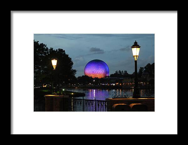 Epcot Framed Print featuring the photograph Evening at Epcot by Jackson Pearson