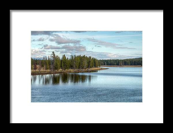 Landscape Framed Print featuring the photograph Evening By The River by Kristina Rinell