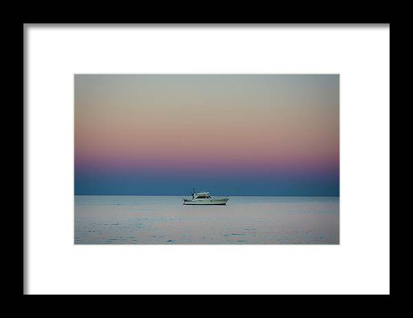 Foxy Lady Charters Framed Print featuring the photograph Evening Charter by Dan Hefle