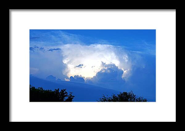 Thunderstorm Framed Print featuring the photograph Evening Clouds In May by David G Paul