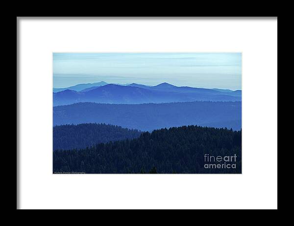 Ochoco Mountains Framed Print featuring the photograph Oregon Blues by Michele Penner