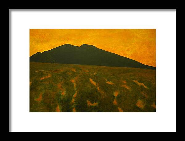 Sunset Framed Print featuring the painting Evening by Kerry Beverly