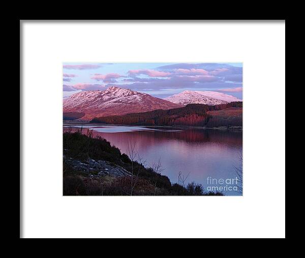 Loch Laggan Framed Print featuring the photograph Evening - Loch Laggan by Phil Banks