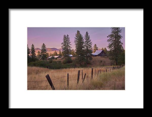 Landscape Framed Print featuring the photograph End of the Day by Loni Collins