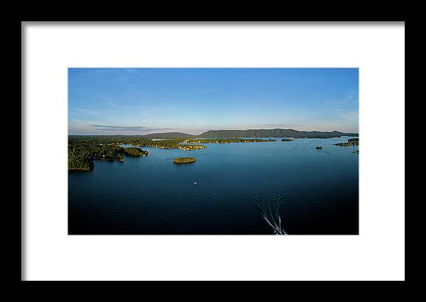Sailboat Framed Print featuring the photograph Evening PANO by Star City SkyCams