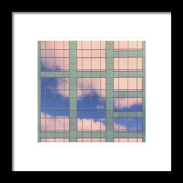 Geometrics Framed Print featuring the photograph Evening Reflection. #reflection by Ginger Oppenheimer