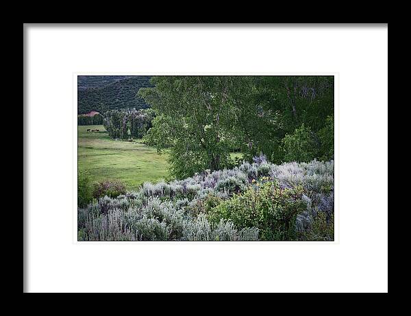 Wyoming Framed Print featuring the photograph Evening Settles In Wyoming by Peggy Dietz