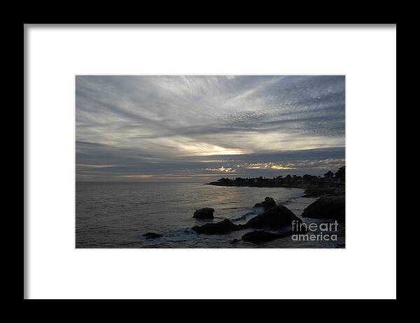 Evening Framed Print featuring the photograph Evening storm by Garnett Jaeger