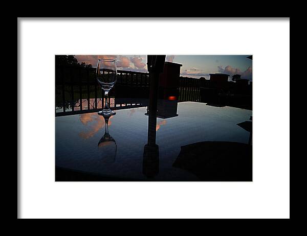Wine Framed Print featuring the photograph Evening Time by Chauncy Holmes