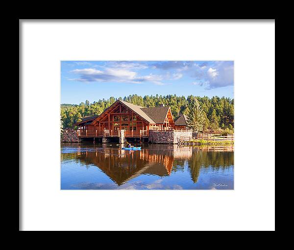 2016 Framed Print featuring the photograph Evergreen Boathouse by Tim Kathka