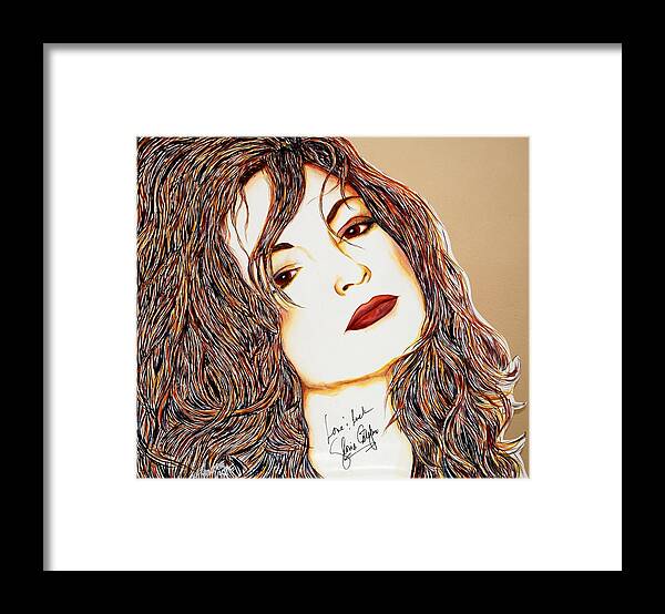 Celebrity Framed Print featuring the mixed media Everlasting Gloria by Joseph Lawrence Vasile
