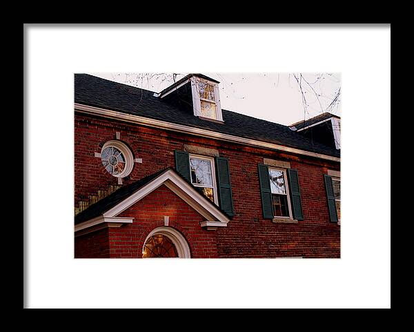 Architecture Framed Print featuring the photograph Every Window Tells a Story by Lois Lepisto
