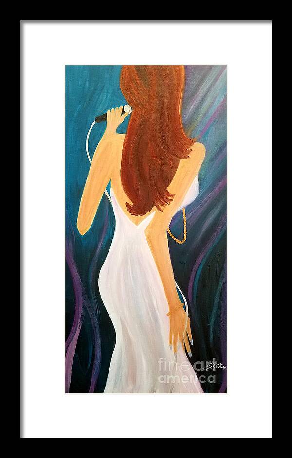 Sing Framed Print featuring the painting Everybody's Got A Song To Sing by Artist Linda Marie