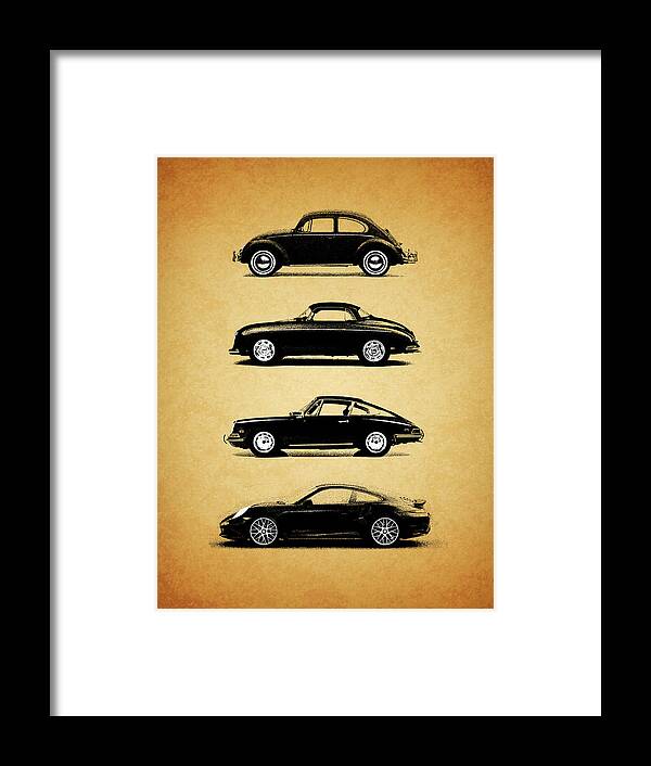 Porsche Framed Print featuring the photograph Evolution by Mark Rogan