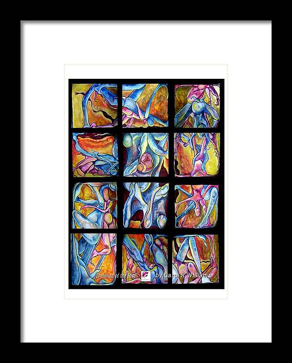 Figure Framed Print featuring the painting Evolution of the Soul by Carol Rashawnna Williams