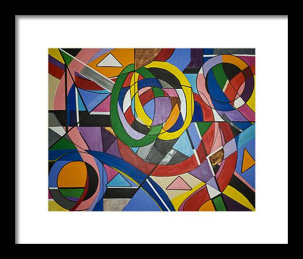 Painting Gallery Framed Print featuring the painting Evolve Love by Jose Rojas