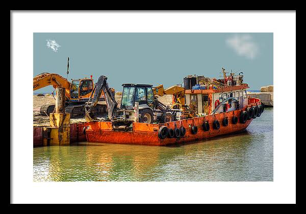 Boat Framed Print featuring the photograph Excessive Cargo by Uri Baruch