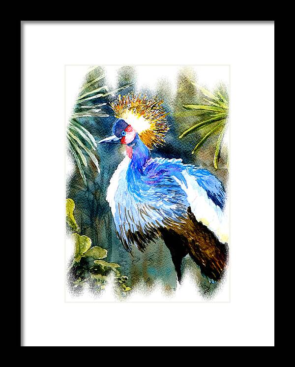 Bird Framed Print featuring the painting Exotic Bird by Steven Ponsford