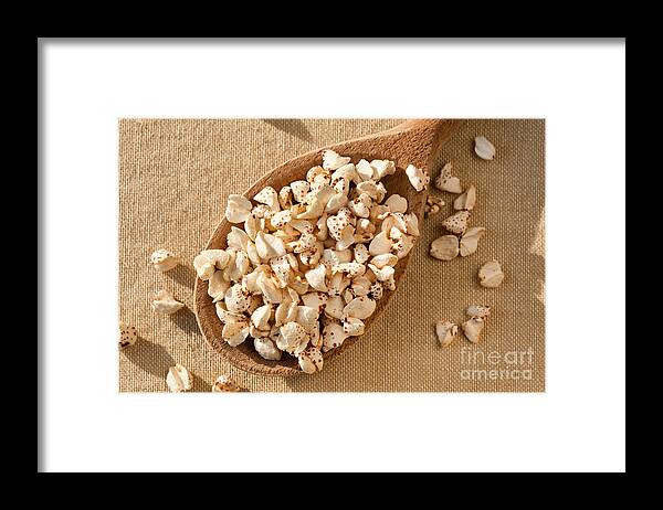 sommer Kridt Canberra Expanded popped buckwheat groats Framed Print by Arletta Cwalina - Fine Art  America