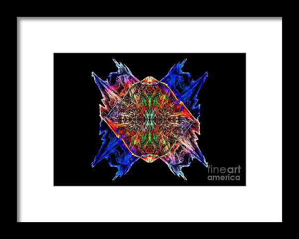 Fractals Framed Print featuring the photograph Experiment 12 by Geraldine DeBoer