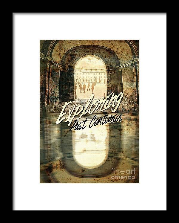 Exploring Past Centuries Framed Print featuring the photograph Exploring Past Centuries Fontainebleau Chateau France Architectu by Beverly Claire Kaiya