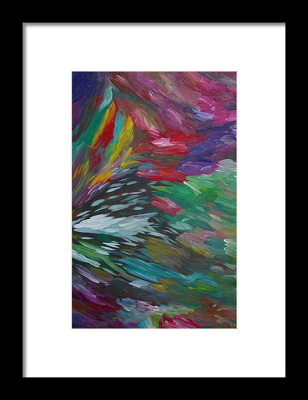 Fusionart Framed Print featuring the painting Explosion by Ralph White
