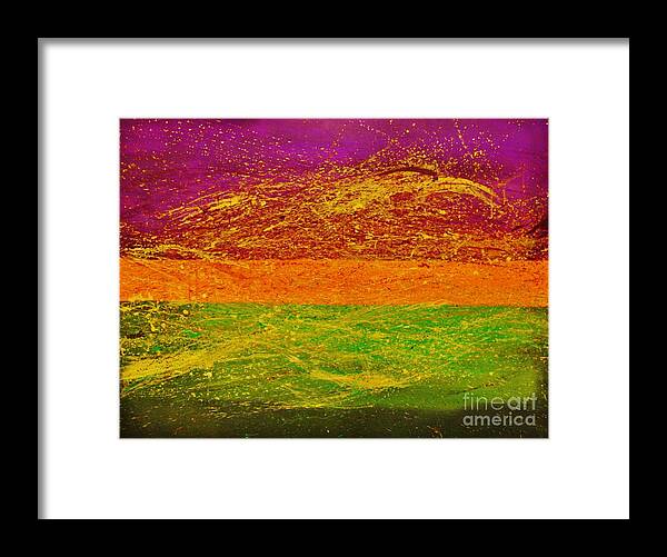 Abstract Framed Print featuring the painting Express Yourself by Catalina Walker