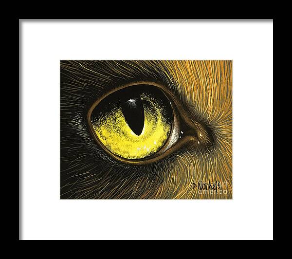 Eye Framed Print featuring the painting Eye of the Eagle by David Nockels
